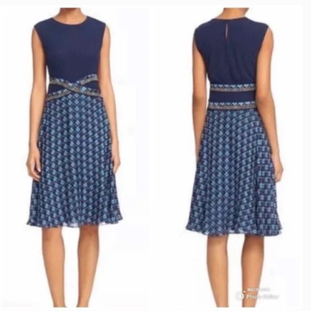 Diane Von Furstenberg Rosalie Midnight Navy Dress